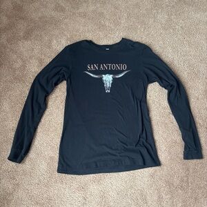 Women’s Medium Black Long Sleeve San Antonio Shirt